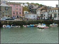 Inside Custom House Quay Falmouth