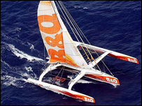 Ellen MacArthur's B&Q trimaran