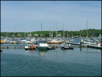 Yachts in Falmouth Harbour