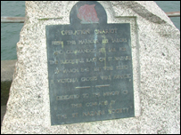 St. Nazaire Raid plaque, Falmouth